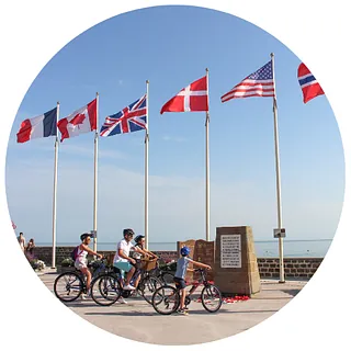 Vélo à saint-aubin-sur-mer juno beach