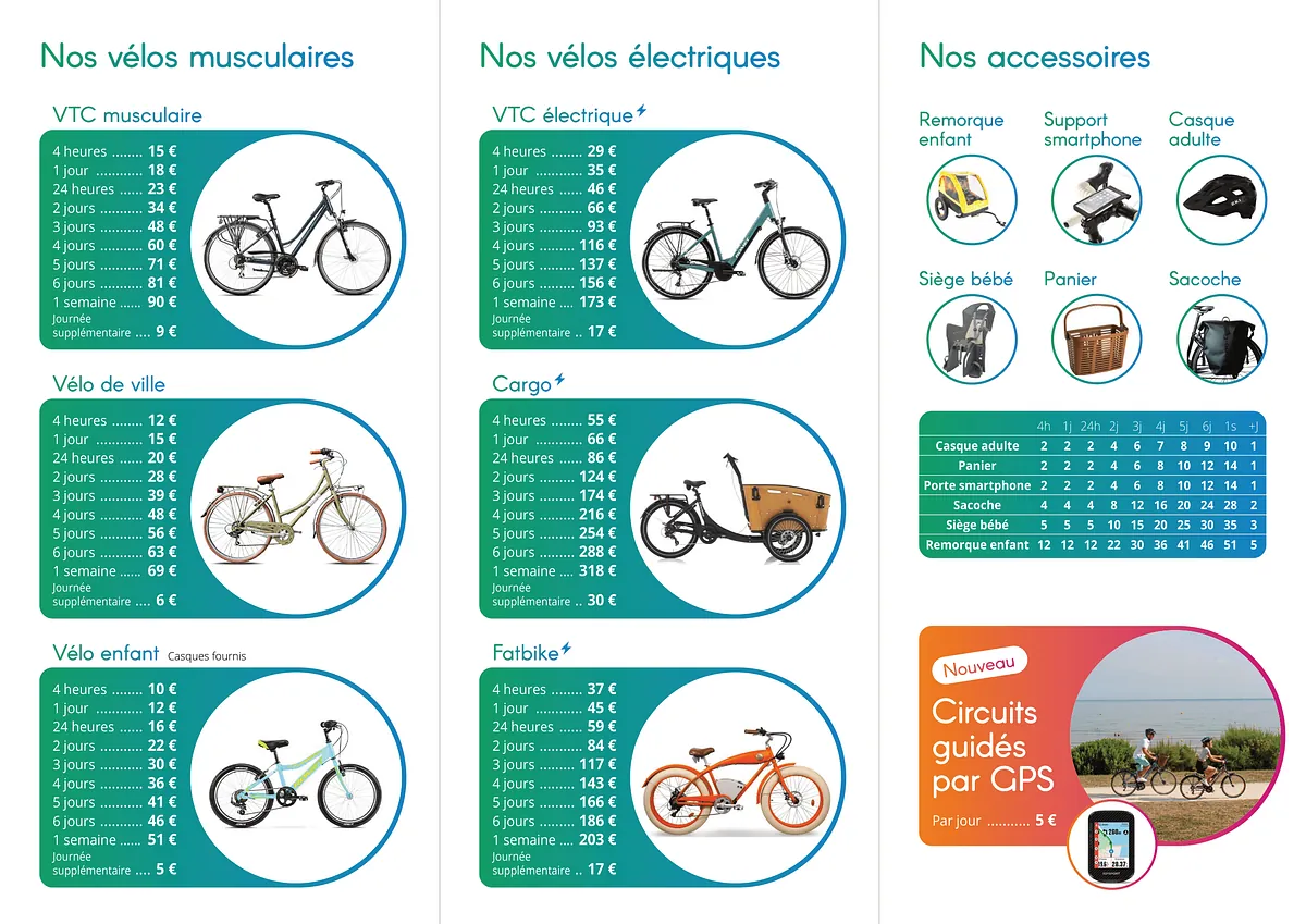 tarifs juno vélo